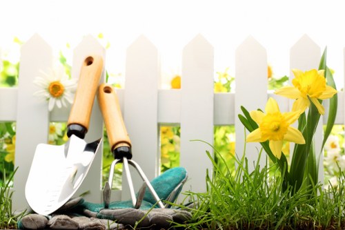 Decorative and secure fencing design for a Wapping exterior