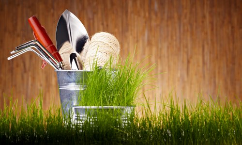 Professional garden maintenance in a Wapping courtyard