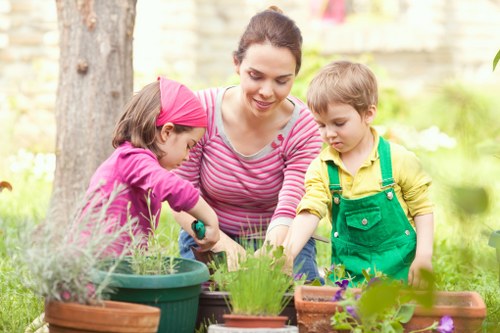 Seasonal lawn care work for a Wapping garden